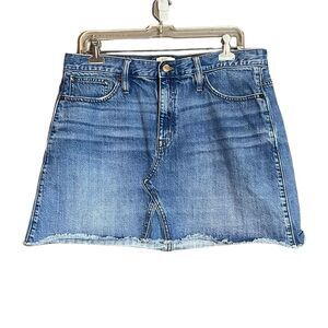 J. Crew light wash mini denim skirt. Size 32